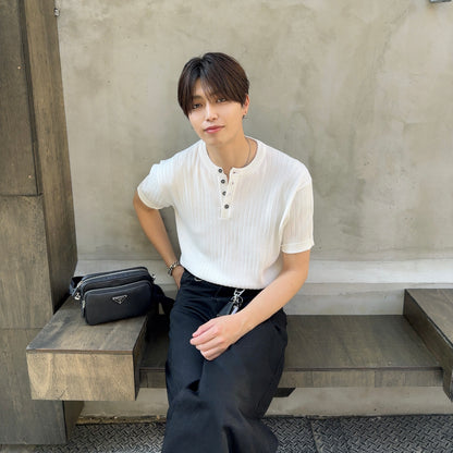 Bisher Summer Breeze Henley Tee
