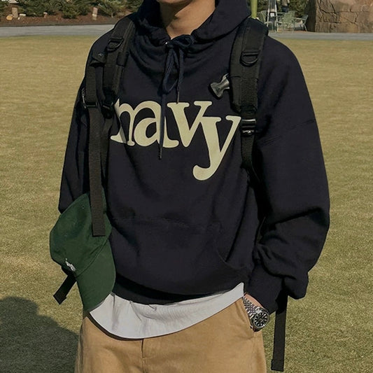 Korean Casual Print Hoodie