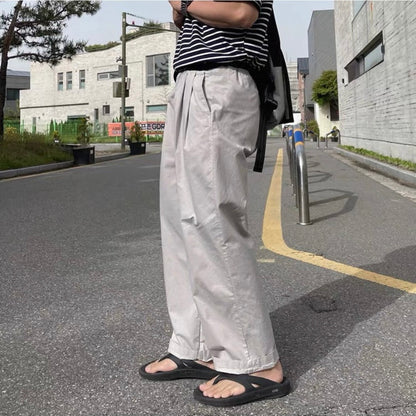 Korean Wide-Leg Sports Pants