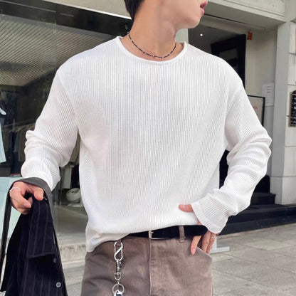 Textured Rib Long Sleeve Tee