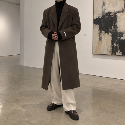 Tweed trench coat