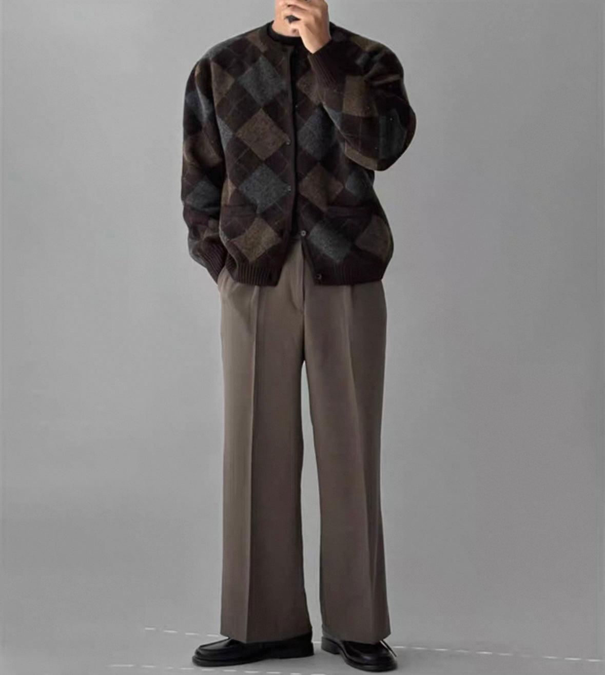 Nordic Mohair Knit Cardigan