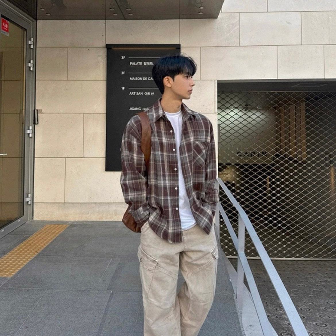 Retro Plaid Casual Shirt