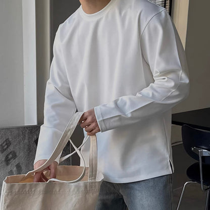 Minimal Silhouette Long Sleeve Tee