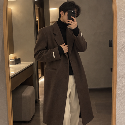 Tweed trench coat