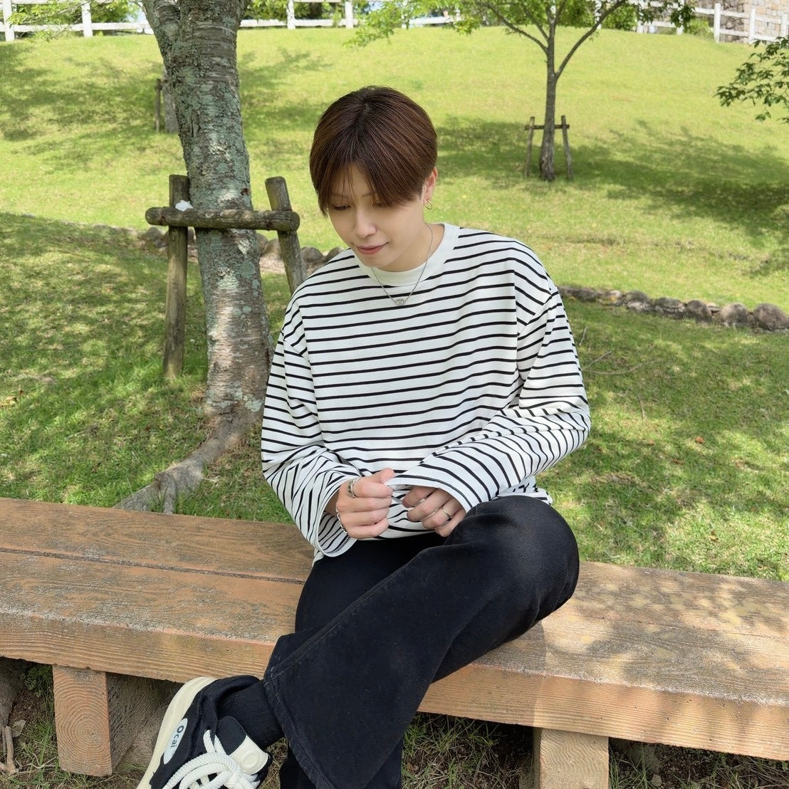 Casual Striped Long Sleeve T-Shirt