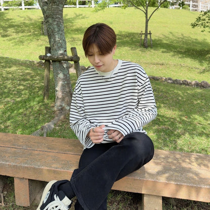 Casual Striped Long Sleeve T-Shirt