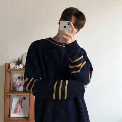 Men's Simple Round Neck Knit