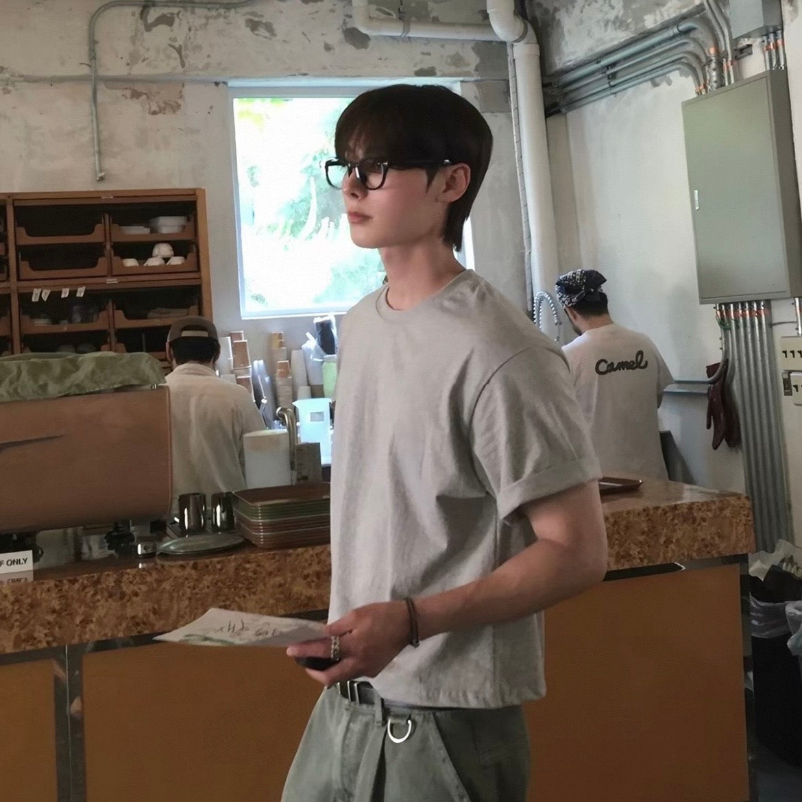 Korean Minimalist Cropped T-Shirt