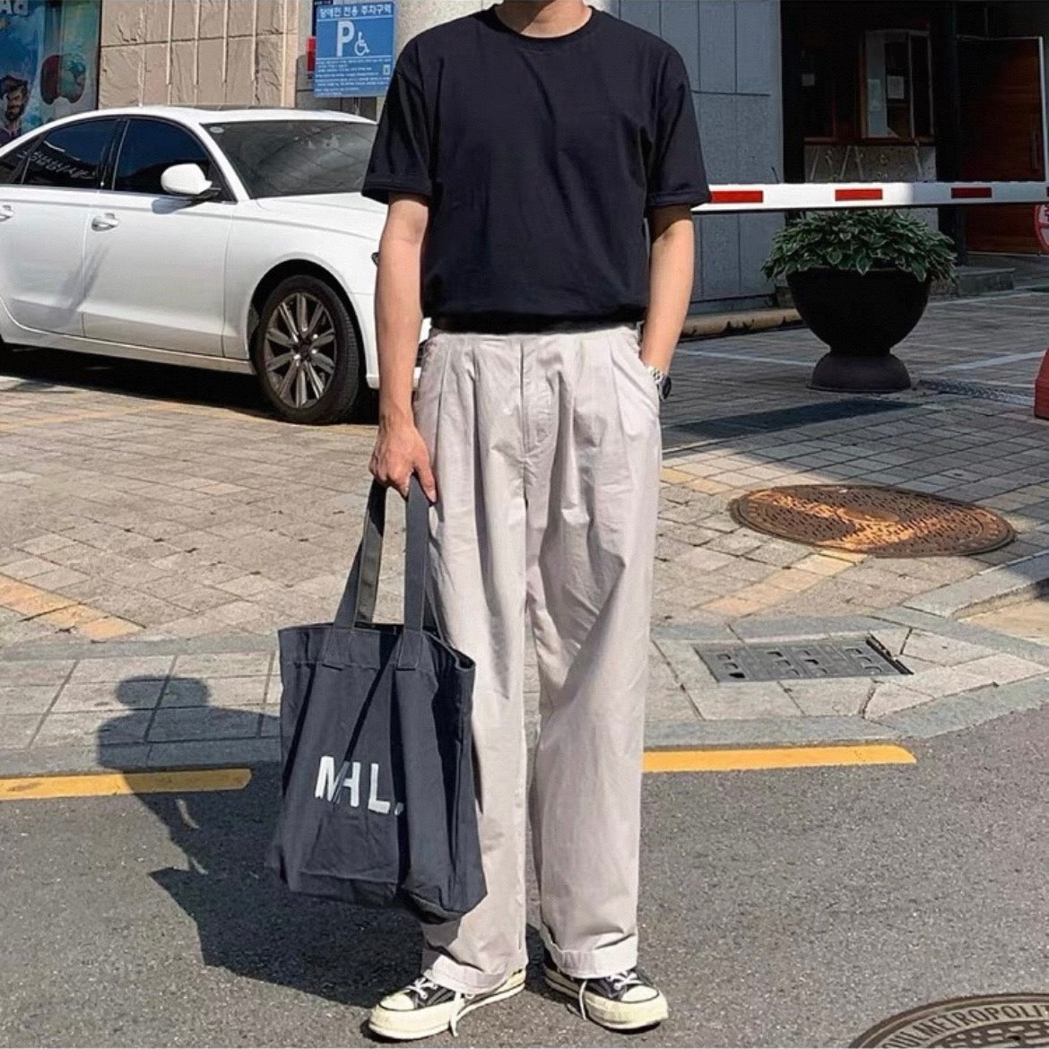 Korean Wide-Leg Sports Pants
