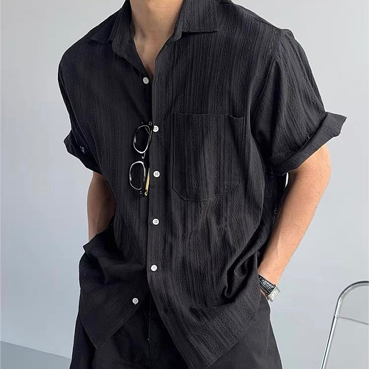 Sheer Stripe Relaxed Shirt