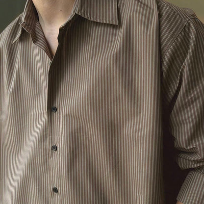 Retro Striped Casual Shirt