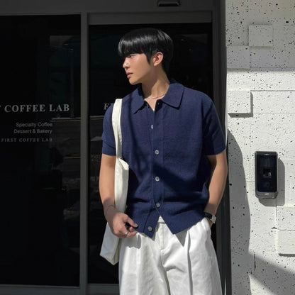 Slim Knit Cardigan T-Shirt