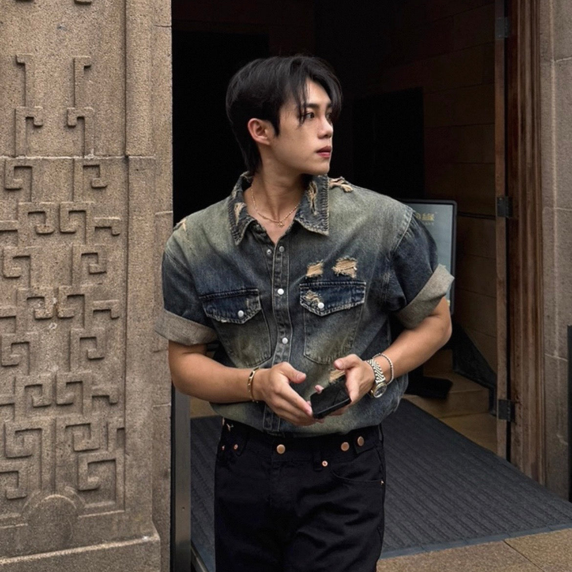 Casual Loose Denim Shirt