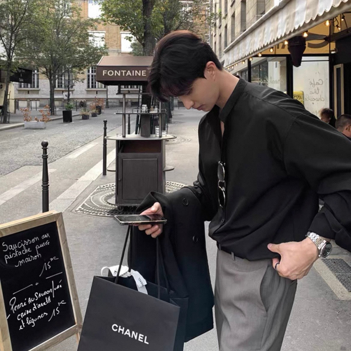 Breezy Casual Long-Sleeve Shirt