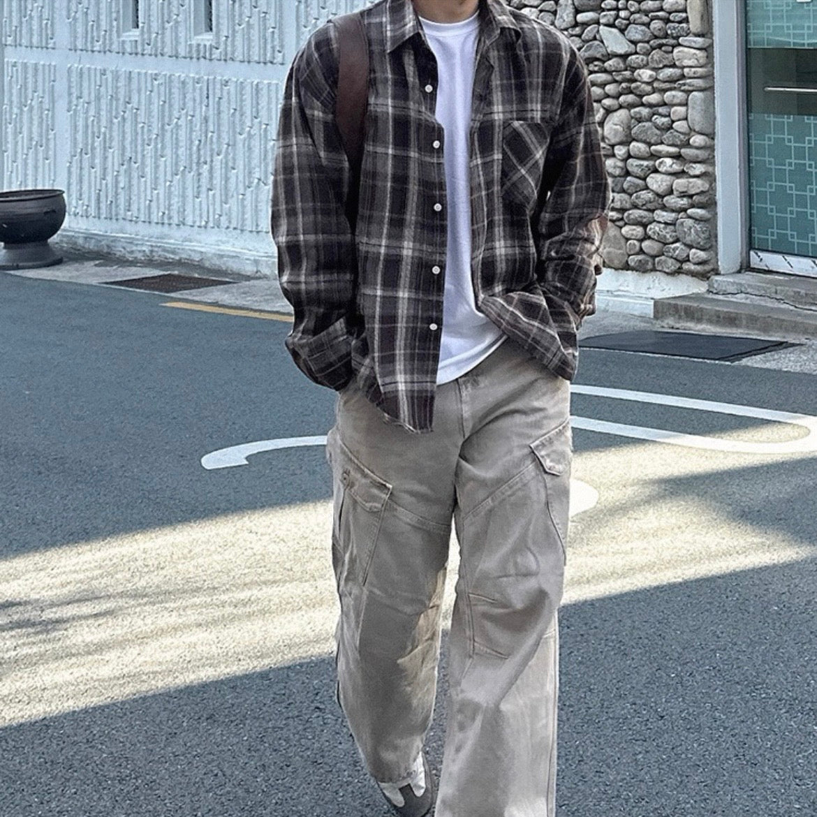 Retro Plaid Casual Shirt