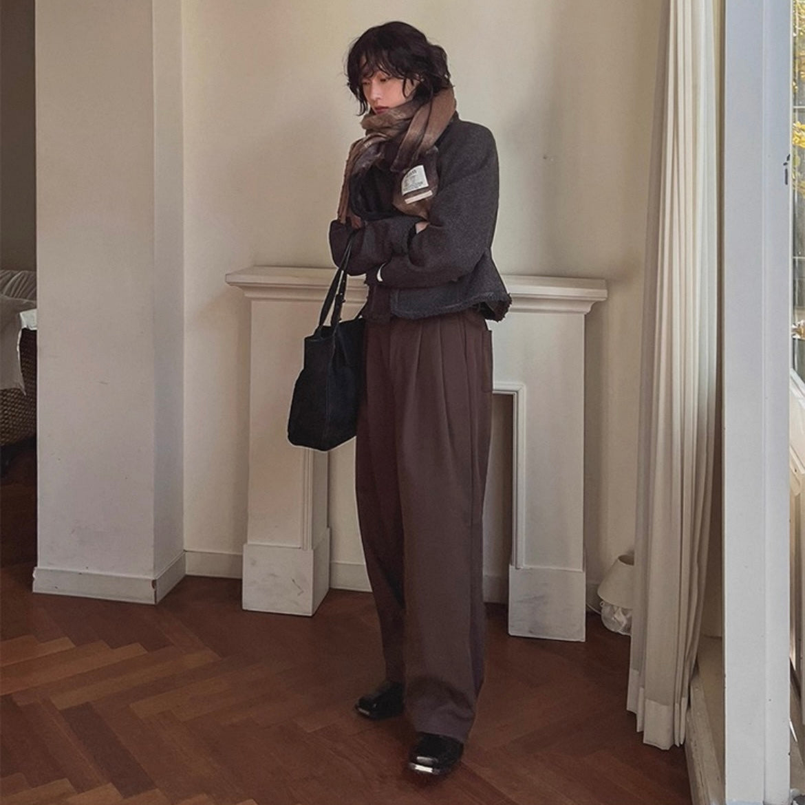 Winter Wide-Legged Commuter Pants