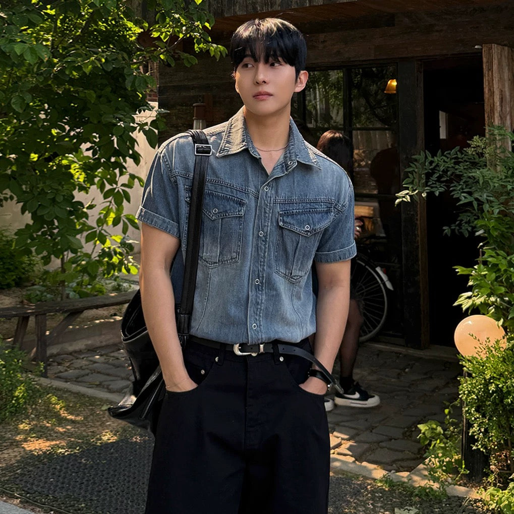 Korean Style Denim Shirt