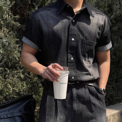 Vintage Washed Denim Shirt