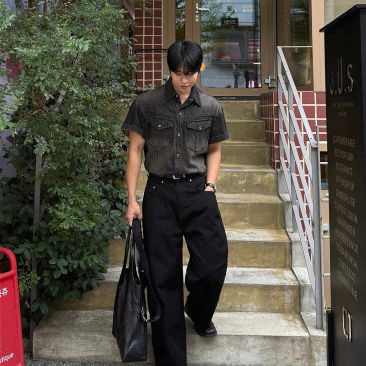 Korean Style Denim Shirt