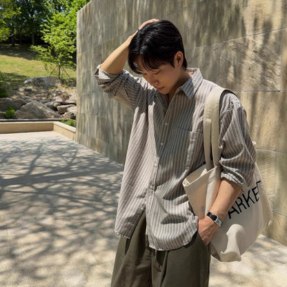 Noel Stripe Oversized Shirt