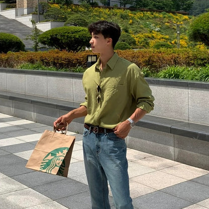 Breeze Green Casual Shirt