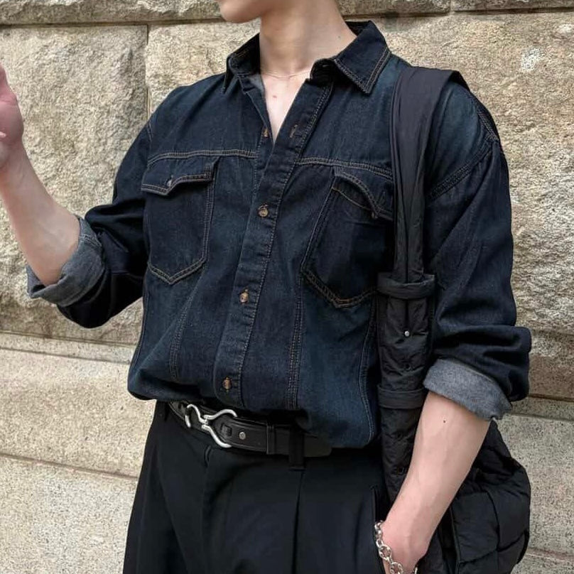 Casual Denim Shirt Jacket