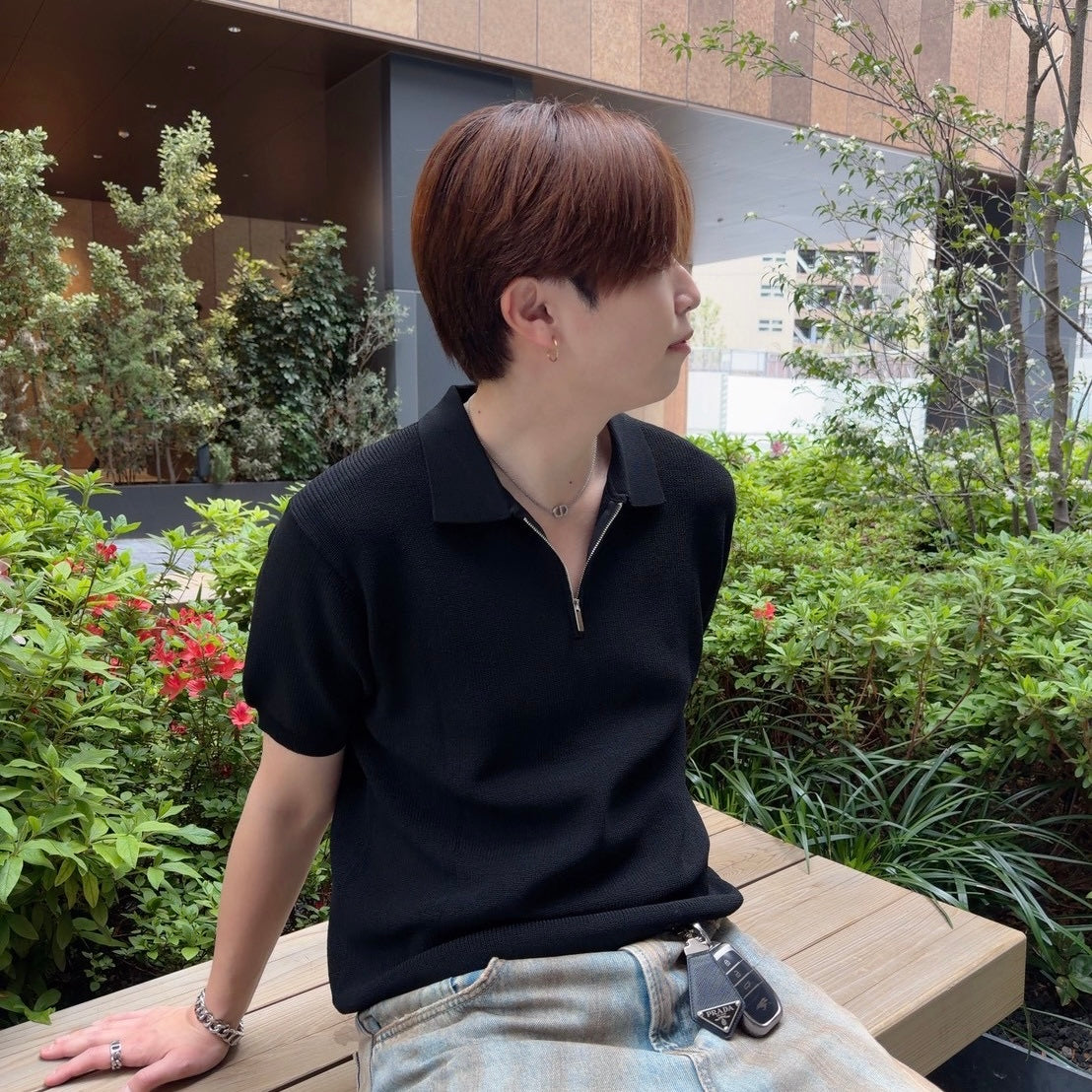 Breezy Knit Short-Sleeve Shirt