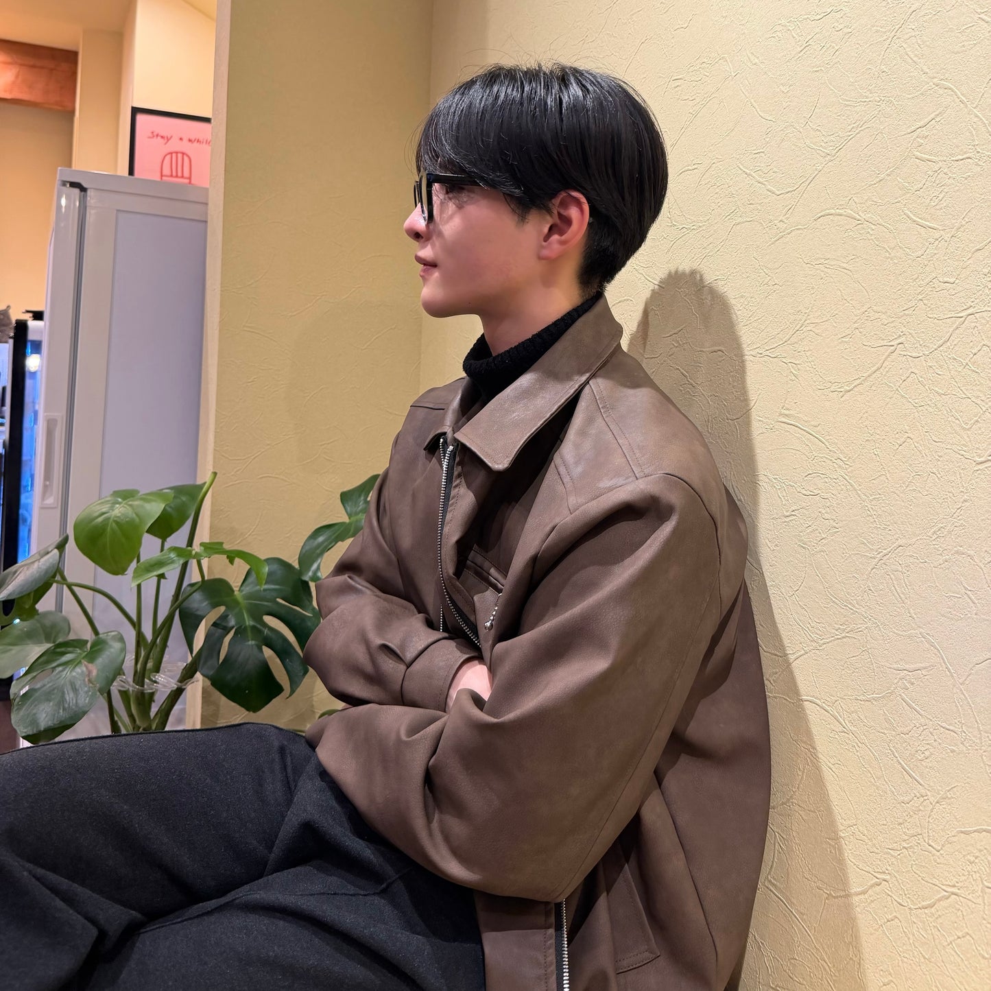 American Retro Short Leather Jacket