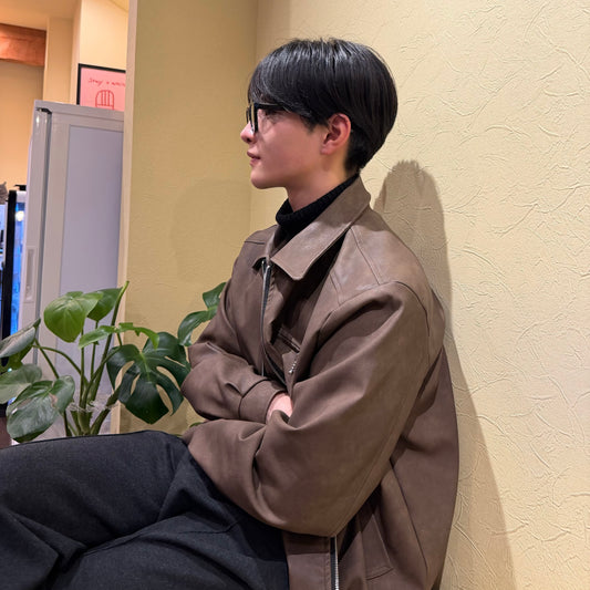 American Retro Short Leather Jacket