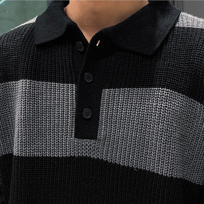 Striped Polo Jumper Men's