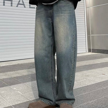 Retro Loose Wide-Leg Jeans