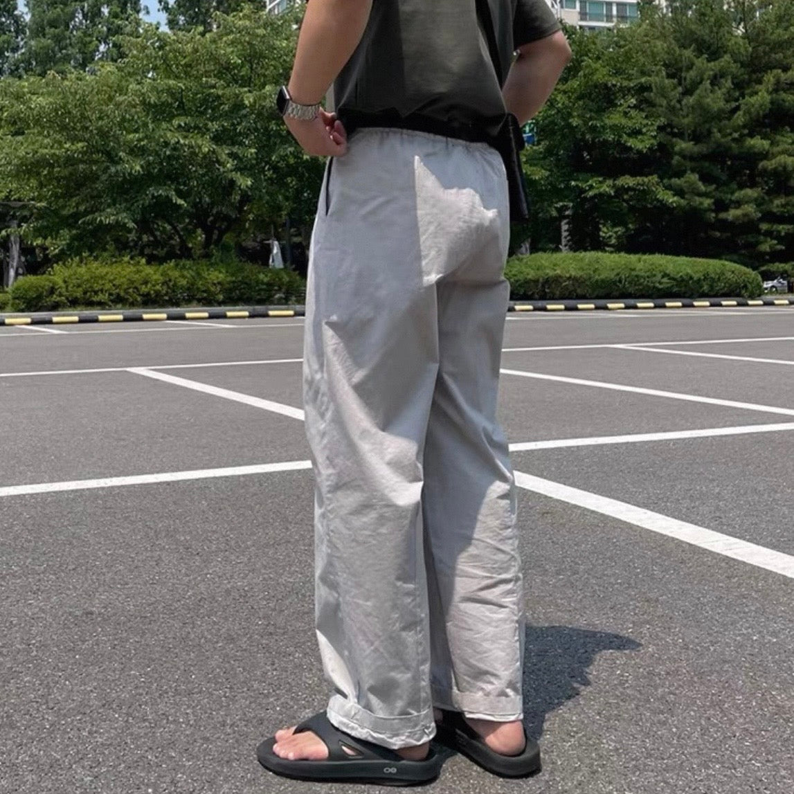 Korean Wide-Leg Sports Pants