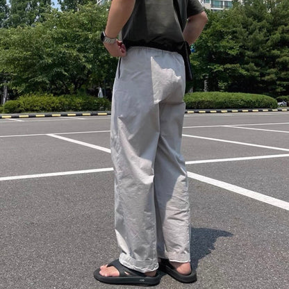 Korean Wide-Leg Sports Pants