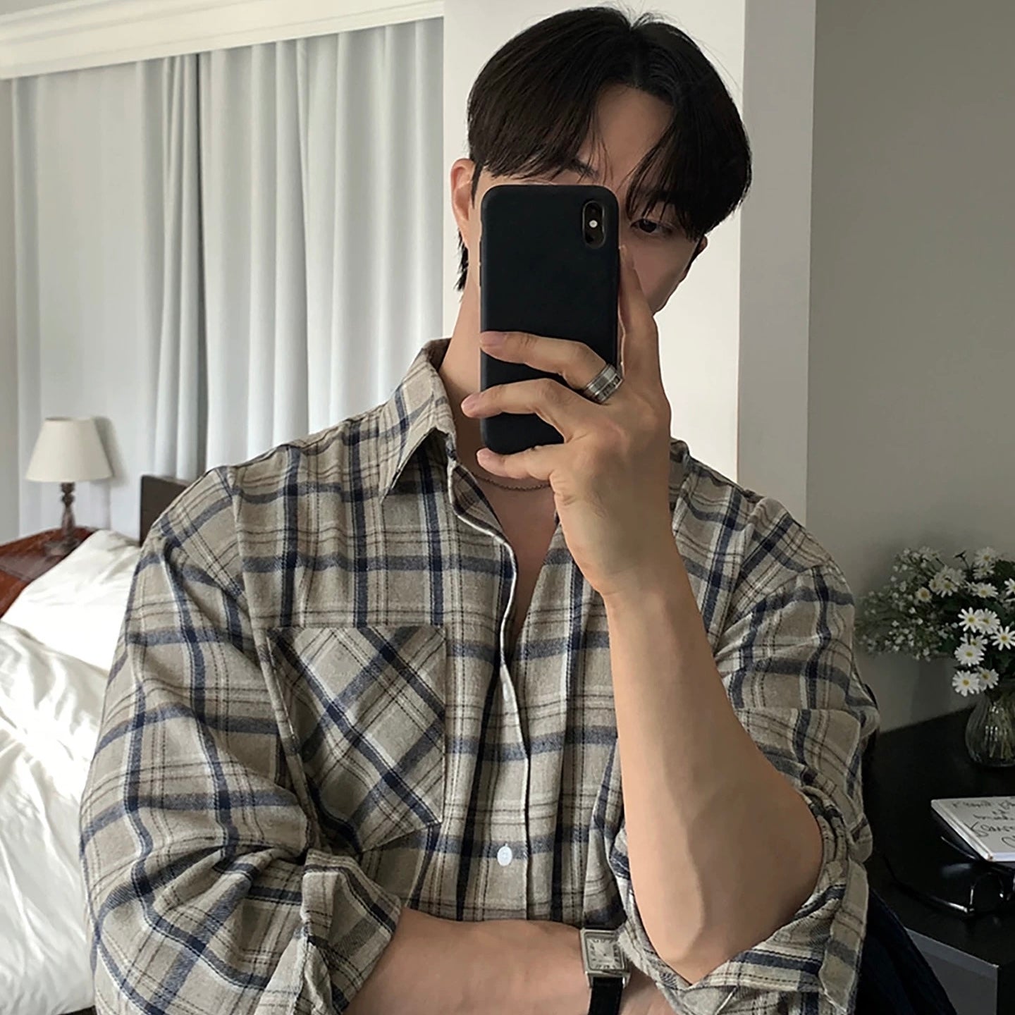 Retro Plaid Casual Shirt