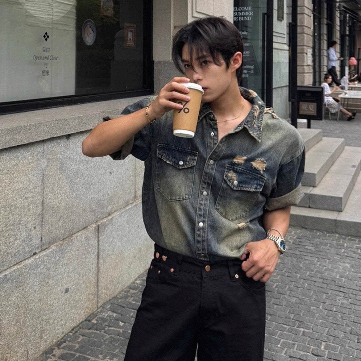 Casual Loose Denim Shirt