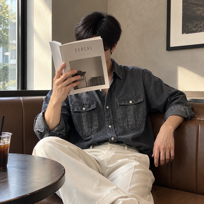 Fall Design Sense Lapel Shirt