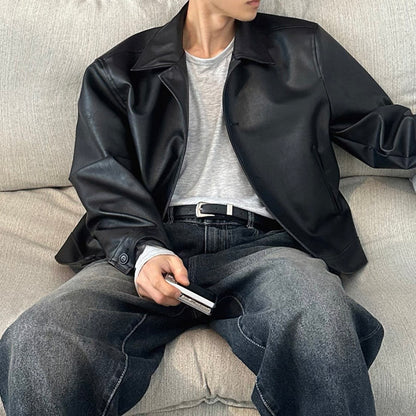 Minimal Leather Jacket