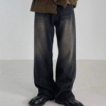 Korean Loose Wide-Leg Jeans