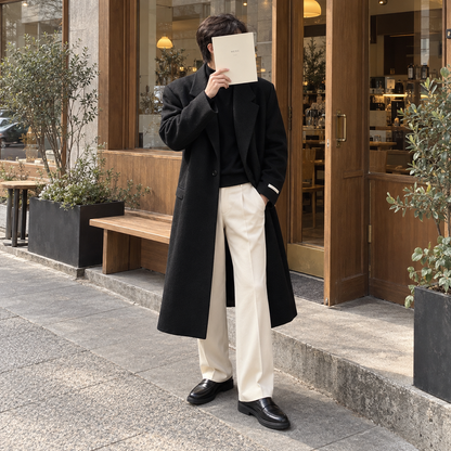 Tweed trench coat