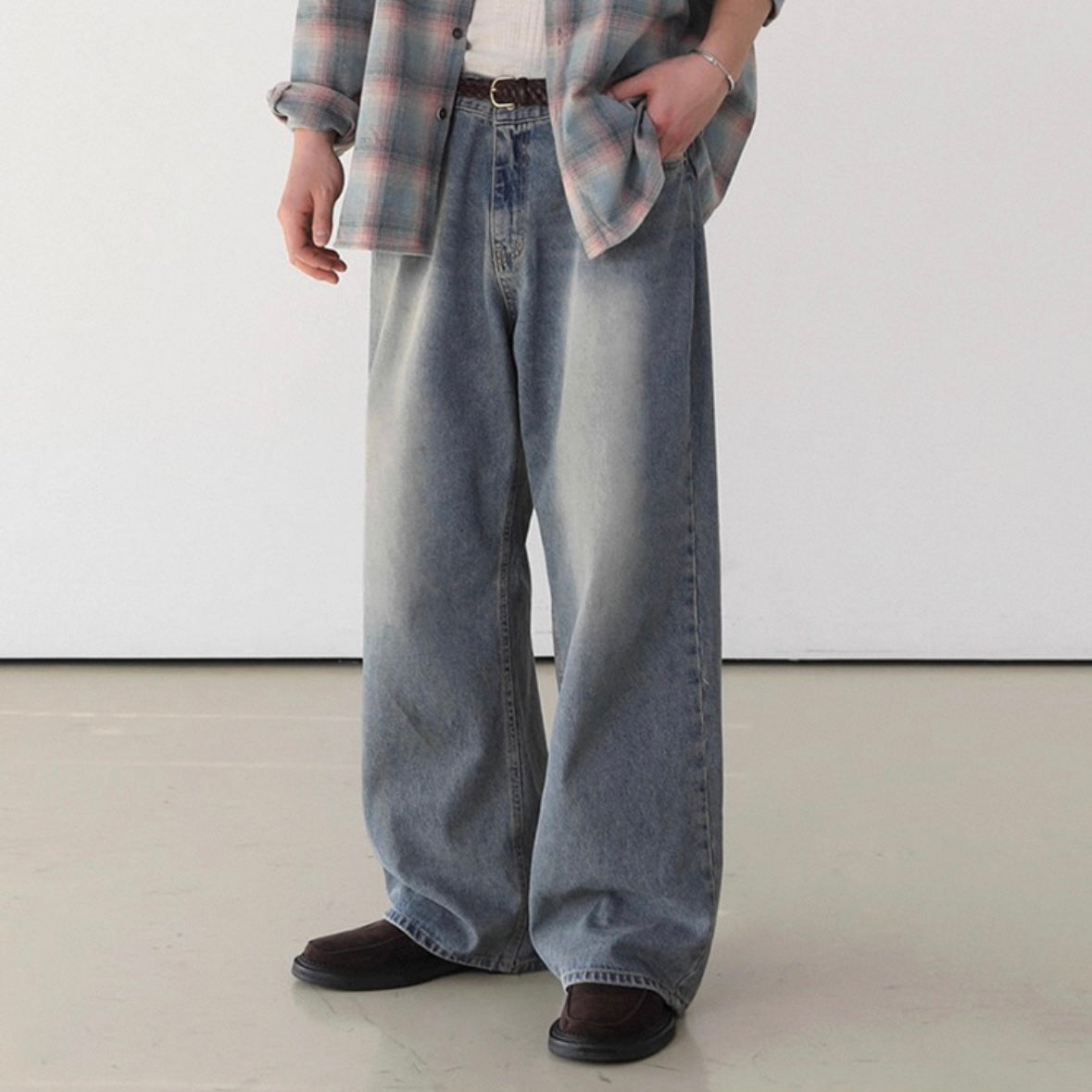 Korean Style Wide-Leg Jeans