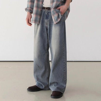 Korean Style Wide-Leg Jeans