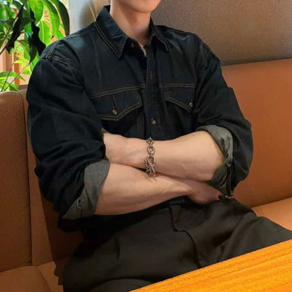 Casual Denim Shirt Jacket