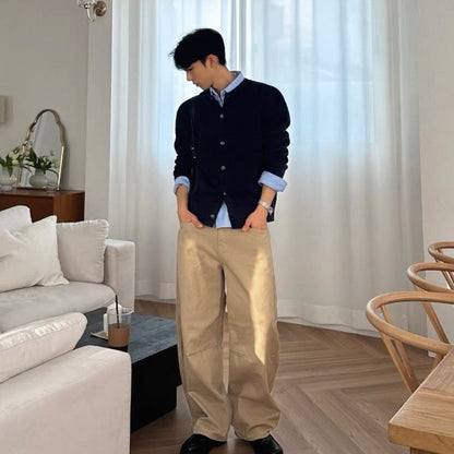 Korean-Style Long Sleeve Shirt