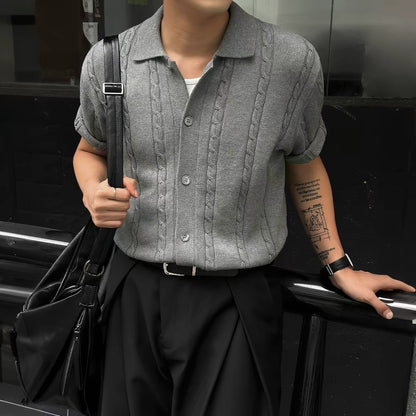 Casual Cable-Knit Cardigan