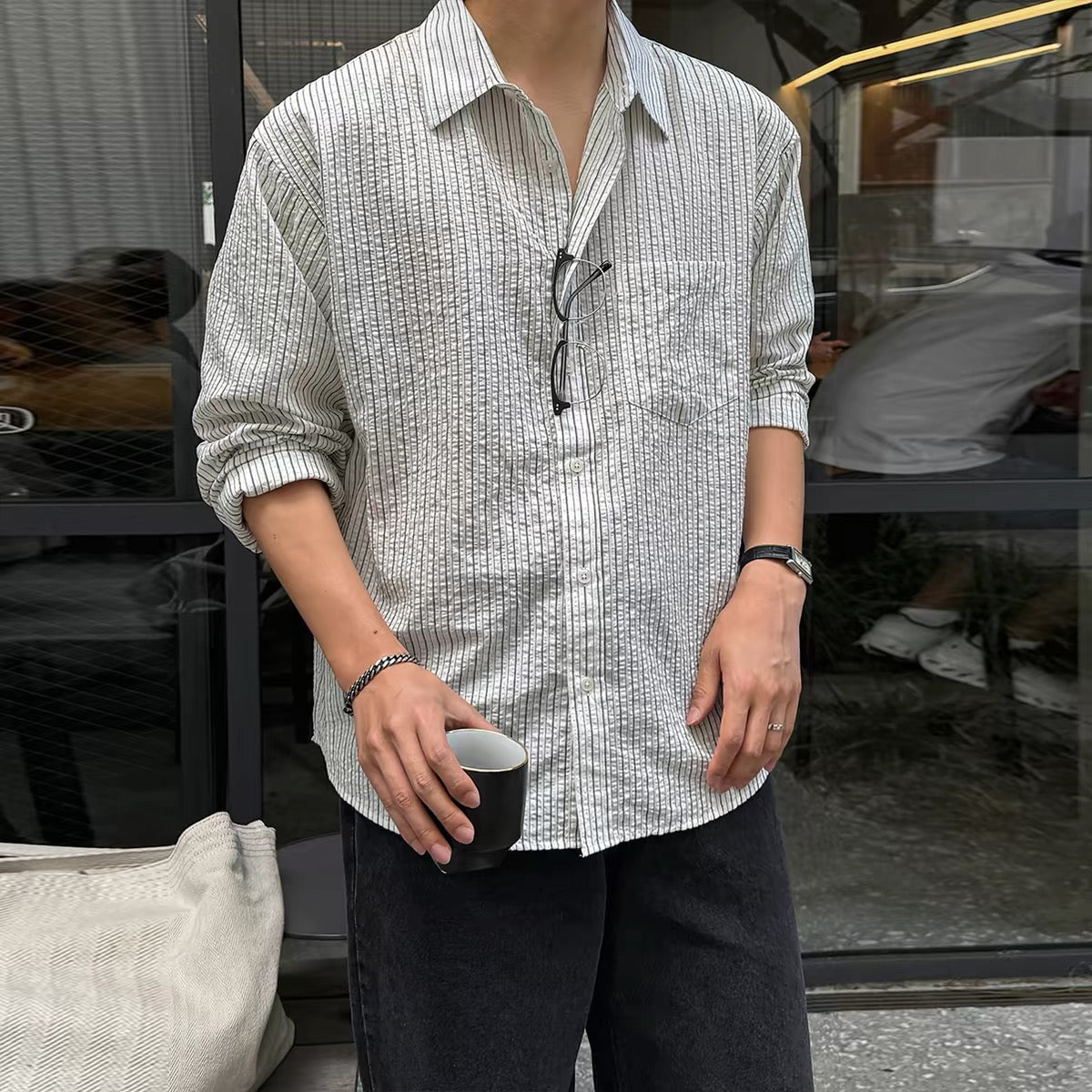 Seersucker Stripe Shirt