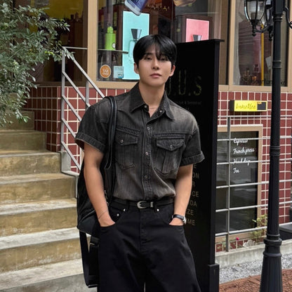 Korean Style Denim Shirt