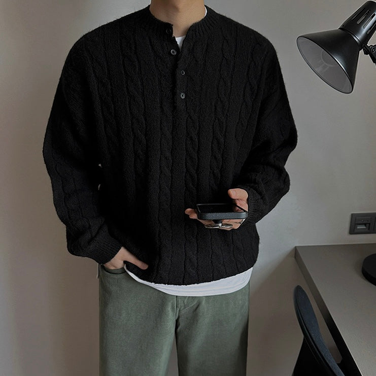 Korean Casual Pullover Knit Sweater