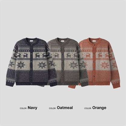 -Kr- Scandinavian Knit Cardigan