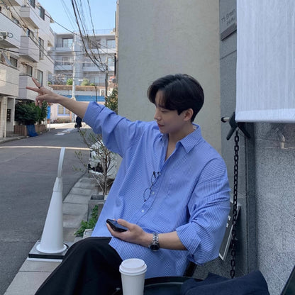 Korean Trend Striped Shirts